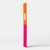 HalfOranje en helder roze Case-Mate iPhone Case (Achterkant / Rechts)