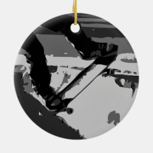 Halfpijp Skateboarden Keramisch Ornament