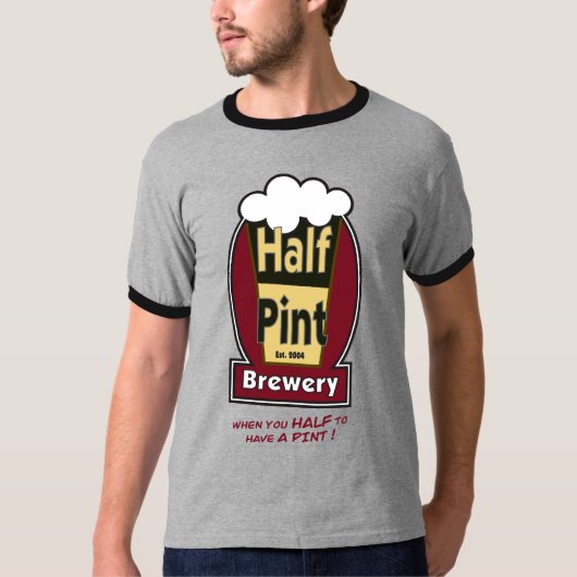 Halfpuntige sierstrip t-shirt (Voorkant)