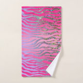 Halfroze tijgerafdrukken bad handdoek (Handdoek)