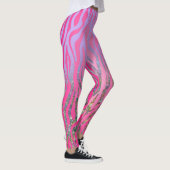 Halfroze tijgerafdrukken leggings (Rechts)