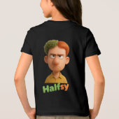 HALFSY STIJL Tri-Blend SHIRT (Achterkant)