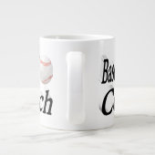 Halftekst Baseball Coach Extra Grote Beker (Achterkant)