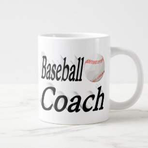 Halftekst Baseball Coach Extra Grote Beker