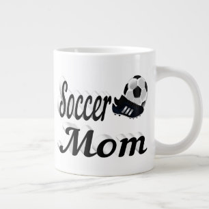 Halftekst van Voetbal Mam Giant Coffee Mok