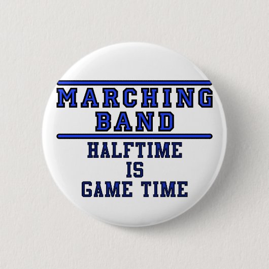 Halftijd is de speltijd. ronde button 5,7 cm (Voorkant)