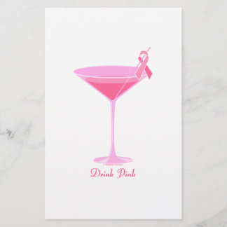 Halftijdse Design Pinktini Briefpapier