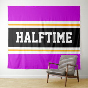 HALFTIME Athletic Bright Pink Yellow Black Stripes Wandkleed