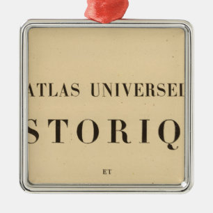 Halftitel Atlas universelehistorique Metalen Ornament