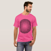 Halftone Circle 02 - zwart T-shirt (Voorkant volledig)