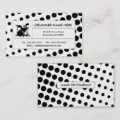 halftone drums visitekaartje (Voorkant / Achterkant)