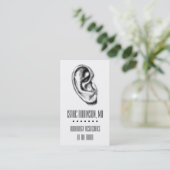 Halftone Ear Audiologist Visitekaartje (Staand voorkant)