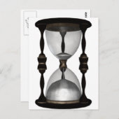 Halftone Hourglass Sand Timer Briefkaart (Voorkant / Achterkant)