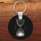 Halftone Hourglass Sand Timer Sleutelhanger (Voorkant)