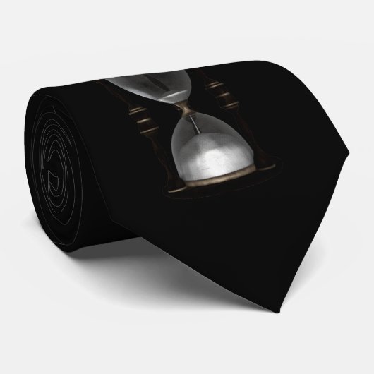 Halftone Hourglass Sand Timer Stropdas (Opgerold)