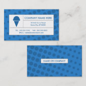 halftone ijs visitekaartje (Voorkant / Achterkant)