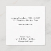 Halftone kleuren | Korting op Kaarten Vierkante Visitekaartje (Achterkant)