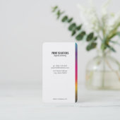 Halftone kleuren visitekaartje (Staand voorkant)