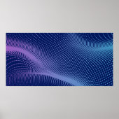 halftone mesh-effect. Vibrant abstract bac Poster (Voorkant)