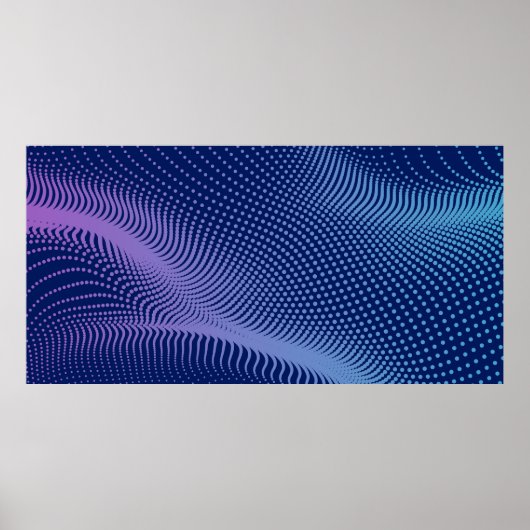 halftone mesh-effect. Vibrant abstract bac Poster (Voorkant)