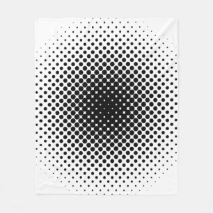 Halftone patroonpunt moderne retro fleece deken