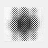 Halftone patroonpunt moderne retro fleece deken (Voorkant (Horizontaal))