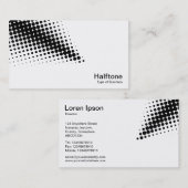 Halftone Pijl - Zwart en Wit Visitekaartje (Voorkant / Achterkant)