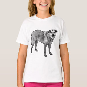 halftone rand kalm, Tibetaans mengsel T-shirt