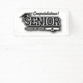 Halftone Retro Congrats Senior Class van 2025 Spandoek (Insitu)