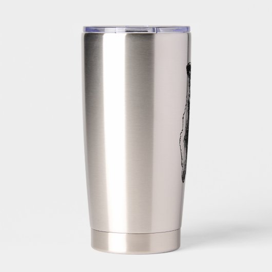 Halftone sky arc geïsoleerde drinkbeker (Voorkant)