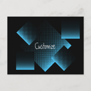 Halftone Vector Diamond Pattern Thunder_Cove Briefkaart