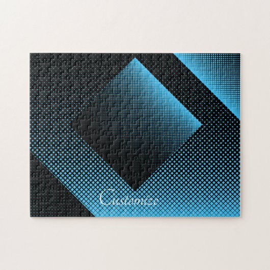 Halftone Vector Diamond Pattern Thunder_Cove Legpuzzel (Horizontaal)