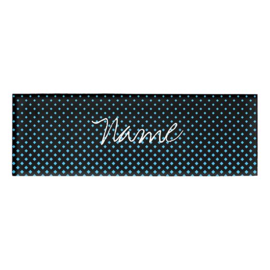 Halftone Vector Diamond Pattern Thunder_Cove Naambadge (Voorkant)