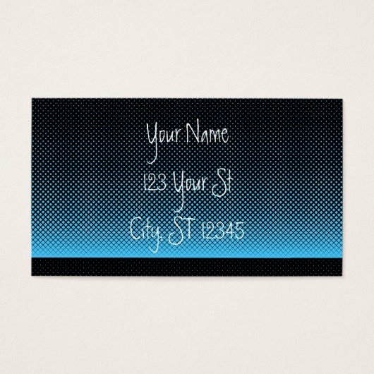 Halftone Vector Diamond Pattern Thunder_Cove Visitekaartje (Voorkant)