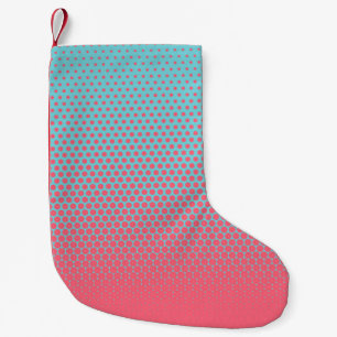 Halftone verticale afbeelding van het verlooppatro kleine kerstsok