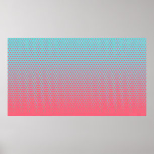 Halftone verticale afbeelding van het verlooppatro poster