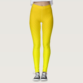 Halftoon Mosterd en Geel Leggings