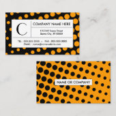 halftoon-sinaasappel visitekaartje (Voorkant / Achterkant)