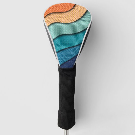 Halftoonsnijeffect Golfheadcover (Voorkant)
