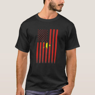 HalfVietnamese vlag -Amerikaans in mij T-shirt