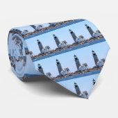 Halfway Rock Lighthouse, Maine Mannen Stropdas (Opgerold)