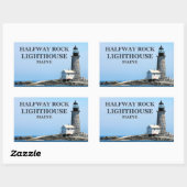 Halfway Rock Lighthouse, Maine Stickers (Vel)
