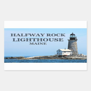 Halfway Rock Lighthouse, Maine Stickers