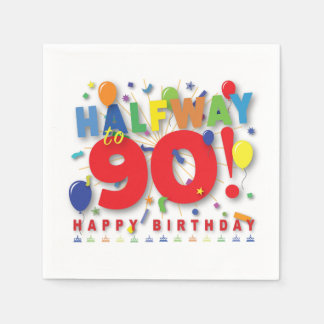 Halfweg 90! servetten