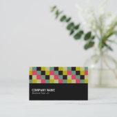 Halfweg - Kleurenvierkantjes 06 Visitekaartje (Staand voorkant)