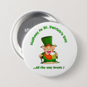 Halfweg naar St Patrick's Day Ronde Button 7,6 Cm (Voorkant /achterkant)