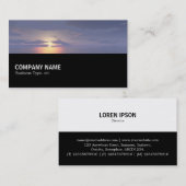 Halfweg - zonsopgang/zonsondergang visitekaartje (Voorkant / Achterkant)