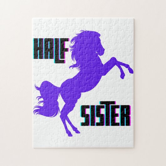 Halfzuster Paarse Pony Legpuzzel (Verticaal)