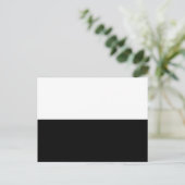 Halfzwart Briefkaart (Staand voorkant)