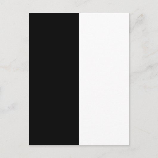 Halfzwart en half wit Midden passen dit aan Briefkaart (Voorkant)